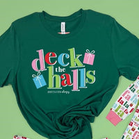 Colorful Deck the Halls Tee