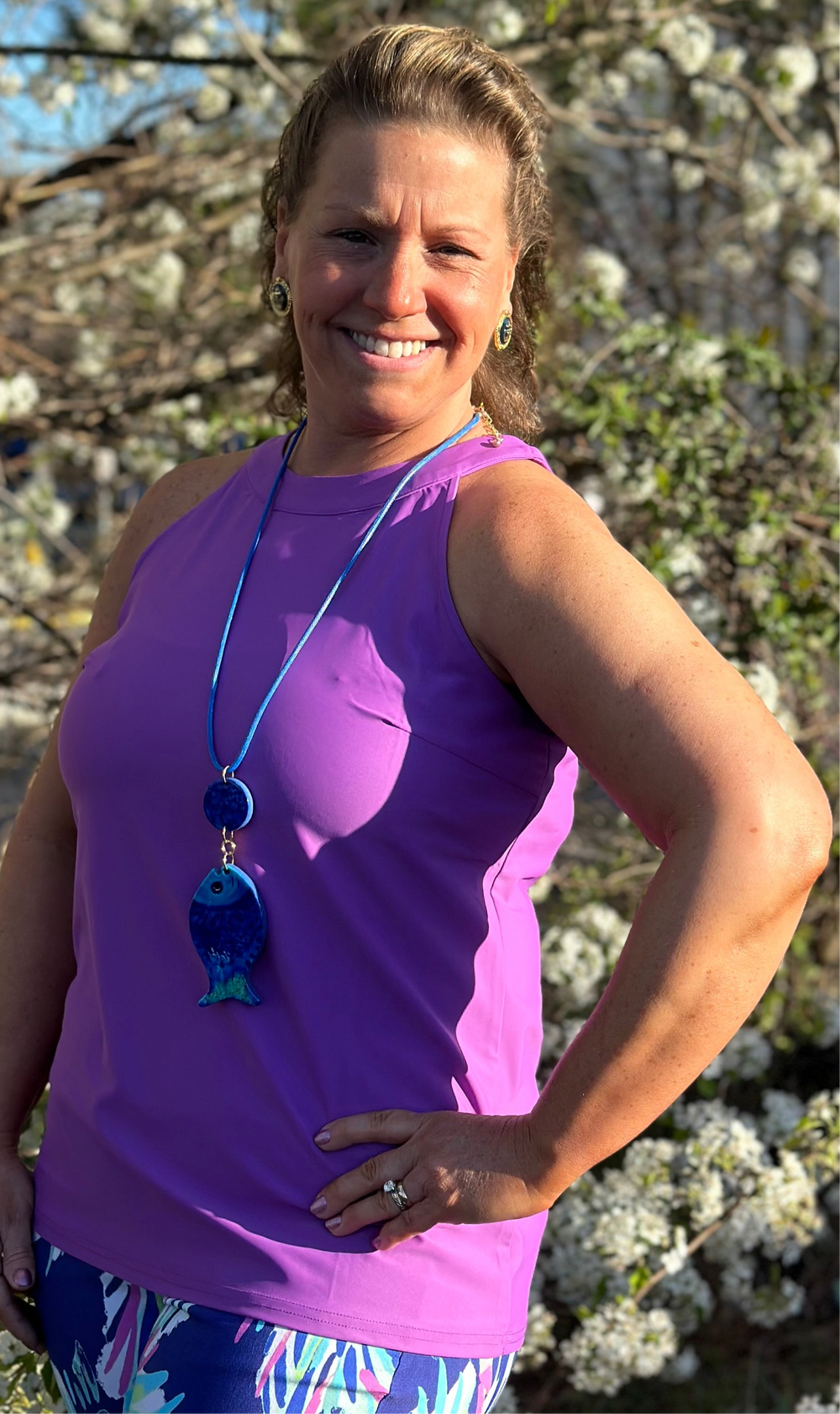 Adison Sleeveless Top - Purple