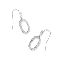 Lee Ridge Open Frame Earrings in Silver