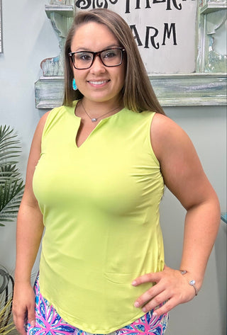 Sleeveless Key Hole Top - KLI
