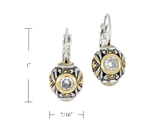 F3066-AF00 - Antiqua Collection - Circle French Wire Earrings