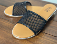 Just Meshin With Ya Sandal - Black
