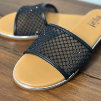 Just Meshin With Ya Sandal - Black