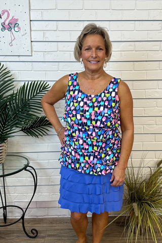 SPX3199 Cha Cha Skort - BLU