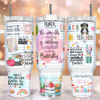 Teach with Love 40oz Tumbler