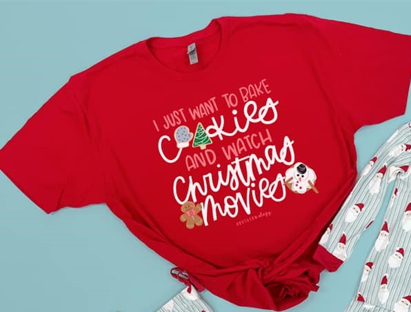 Christmas Cookies and Movie Tee