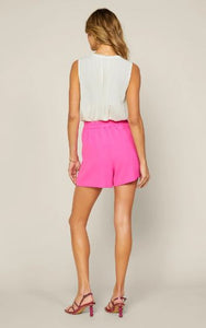 Recycled Tailored Shorts - Pretty in Pink