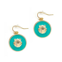 Feeling Nauti Mint Seashell Earrings
