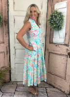 Alessia Maxi Dress – Coastal Coral
