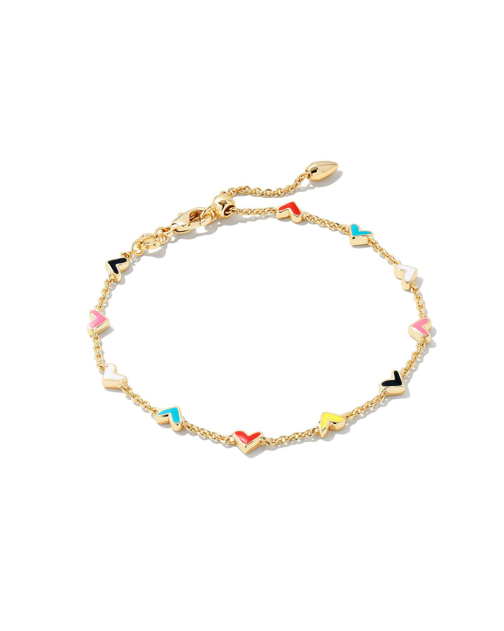 Haven Gold Heart Chain Bracelet in Multi Mix