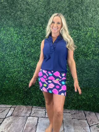 Tessa Skort - Navy Pickleball