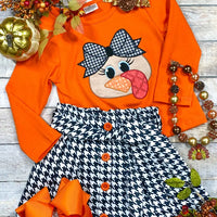 Turkey Talk Girl Skirt Set