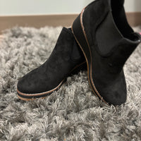 Love You A Latte - Black Faux Suede