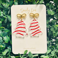 Christmas Cake Tree Earrings