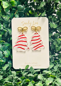 Christmas Cake Tree Earrings