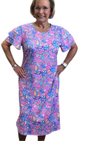 SPX4580 Midi Ruffle Short Sleeve Dress - PSLY
