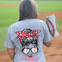 Messy Bun Baseball Tee