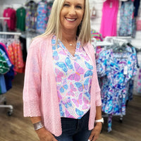 Textured Cardigan - Soft Pink (SGP)