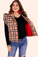 Plaid Puffer Vest
