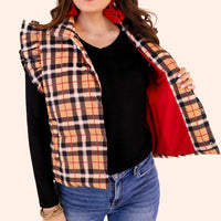 Plaid Puffer Vest