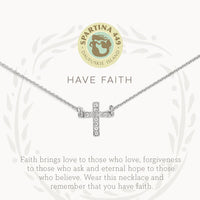 Sea La Vie Necklace Have Faith/Cross SIL