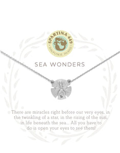 Sea La Vie Sea Wonders/Sand Dollar Necklace Silver