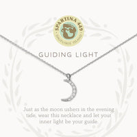 Sea La Vie Guiding Light/Crescent Necklace Silver