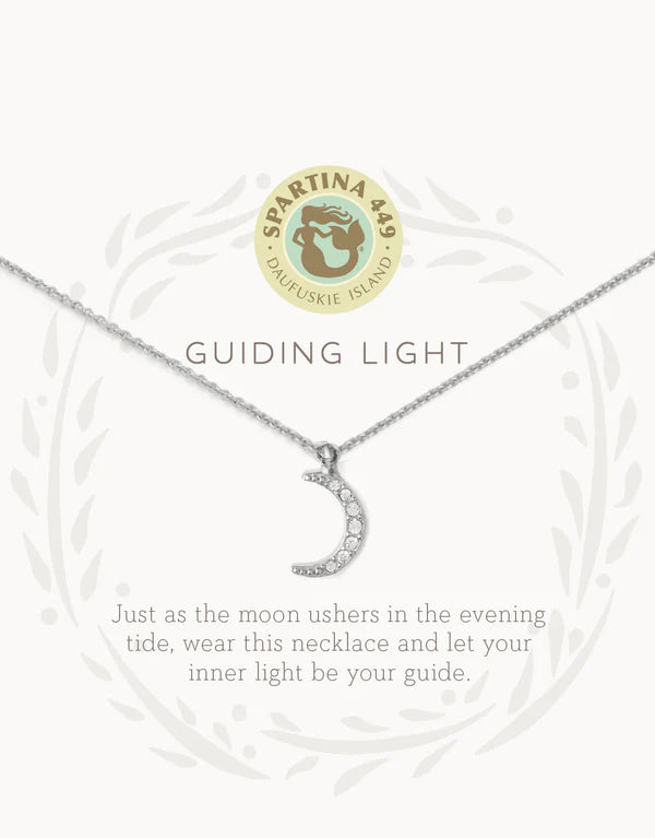 Sea La Vie Guiding Light/Crescent Necklace Silver