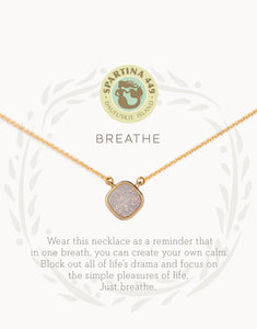 Sea La Vie Druzy Necklace 18" Breathe/Cream Druzy