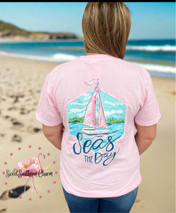 Seas the Day Sailboat Tee