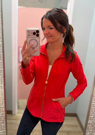 Zip Jacket – Red