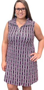 SPX4427 Sleeveless Zip Swing Dress - DTNU