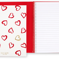 240231 - Concealed Spiral Notebook - Brushstroke Hearts