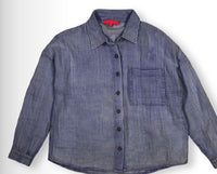 Gauze Button Down - Indigo
