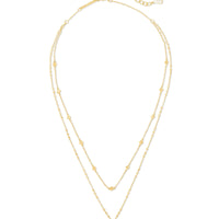 Ari Heart Multi Strand Necklace in Gold