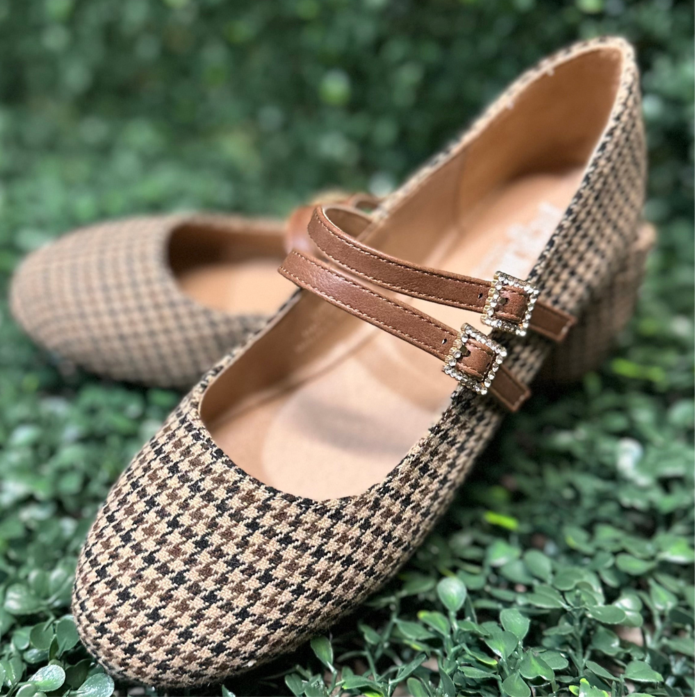 Own It - Black Tan Houndstooth