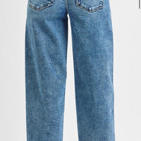 High Rise Crop Boyfriend Cuffed Jeans