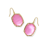 Daphne Gold Drop Earrings in Azalea Illusion