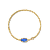 9608865497 Grayson Gold Stretch Bracelet in Cobalt Blue Illusion
