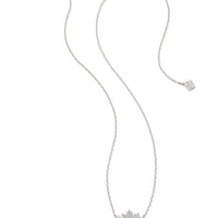 Grayson Silver Sunburst Framed Pendant Necklace in Iridescent Opalite Illusion