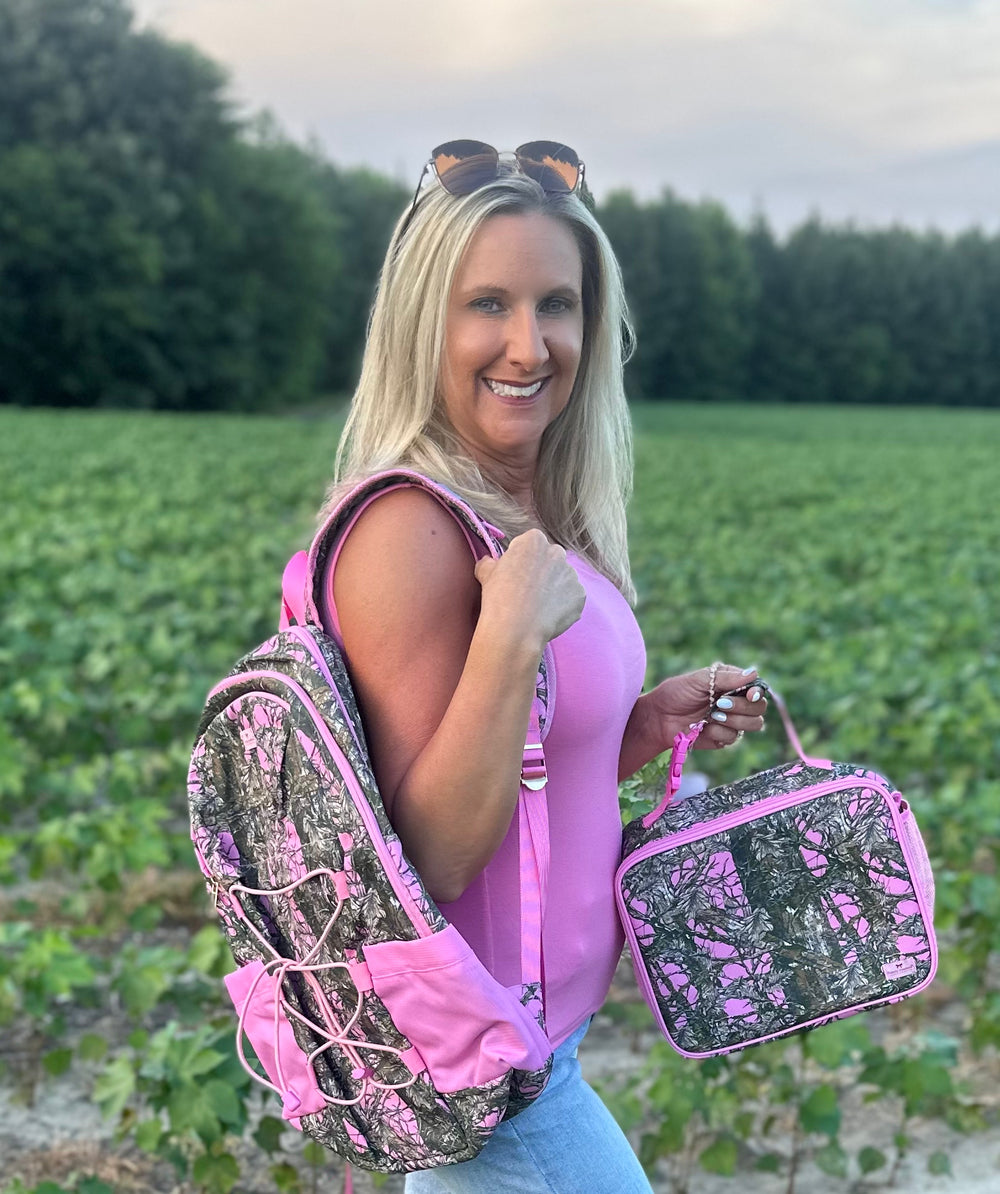 Simply Southern Lunch Bag - Camo Pink