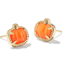 Pumpkin Stud Earrings