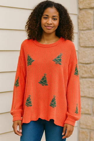 Sequin Top- Christmas Tree