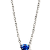 Cailin Necklace Silver in Blue Crystal