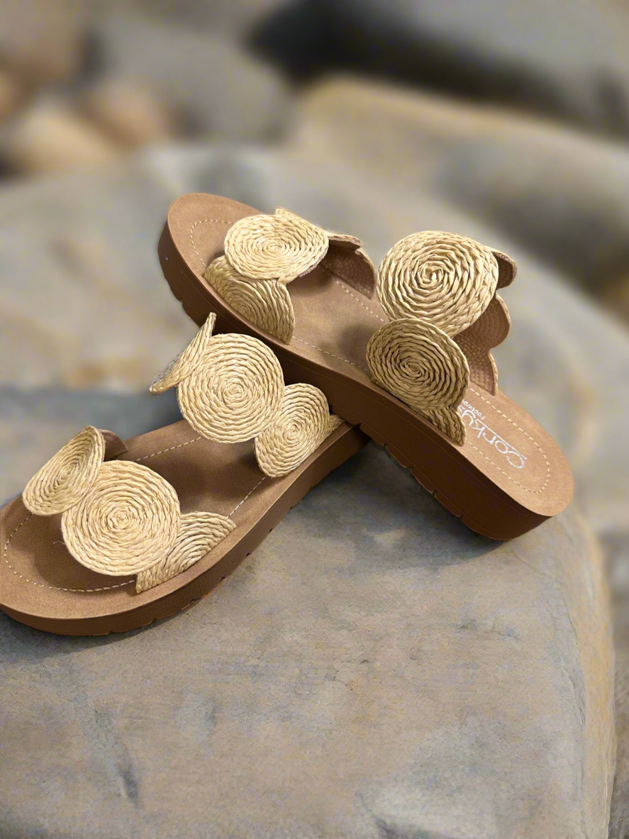 Cheers Beaches Sandal - Raffia