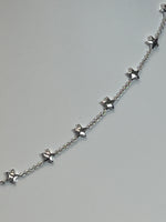 Sierra Star Strand Necklace in Rhodium Metal
