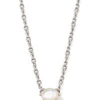 Cailin Necklace Silver in Ivory Mother of Pearl