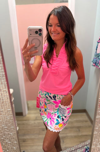 Evelyn Sleeveless Top - Bubblegum Pink
