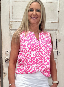 Sleeveless Key Hole Top - GHBP