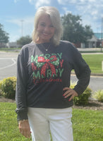 Merry Christmas Bow Sweatshirt
